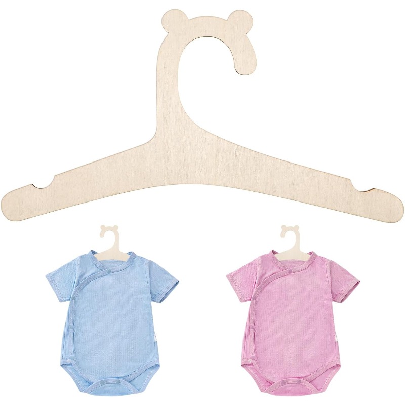 Baby Nursery Decor Girl - Porte-vêtements pour bébé en bois motif
