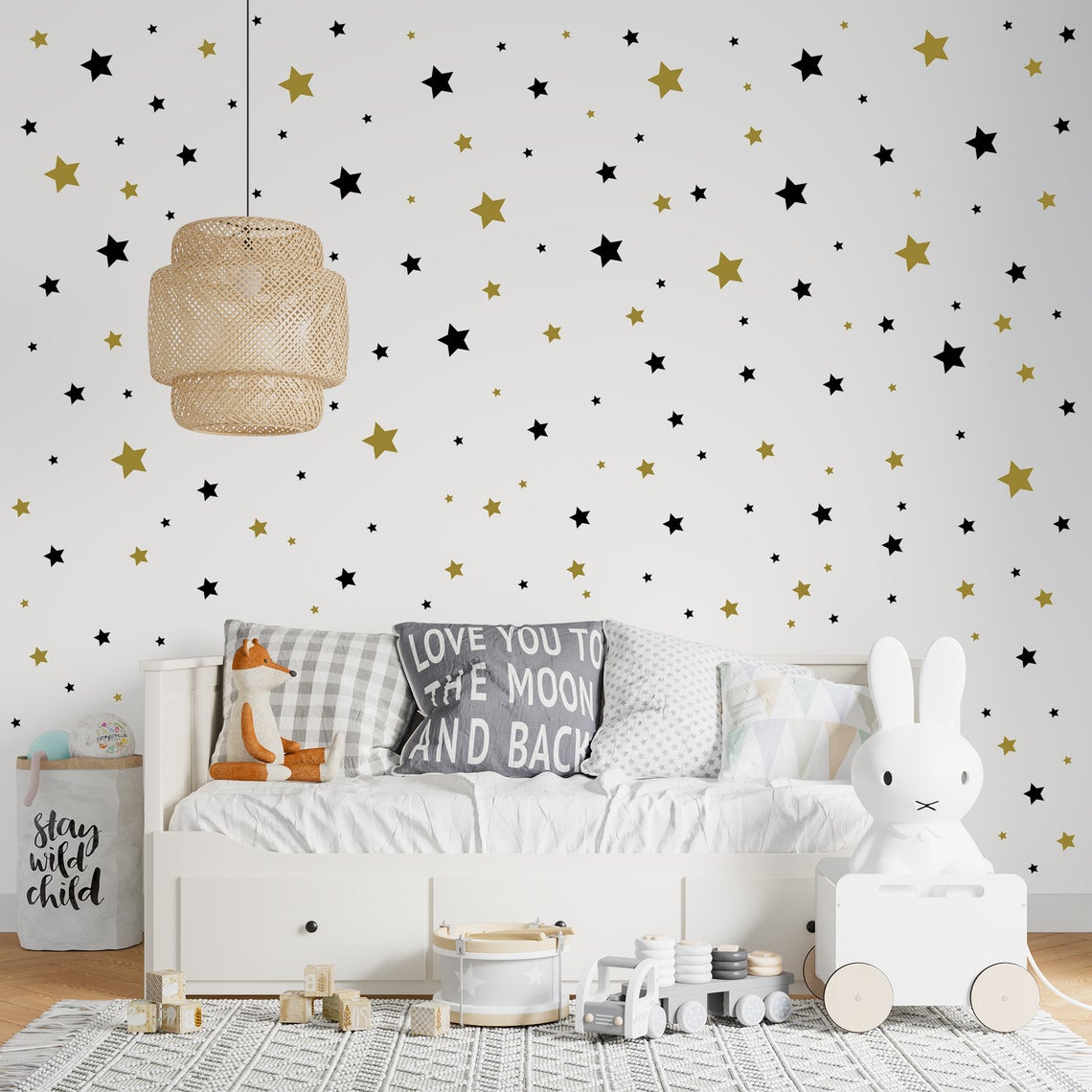 Baby Nursery Ideas - Autocollant Mural en Forme d'Étoile de