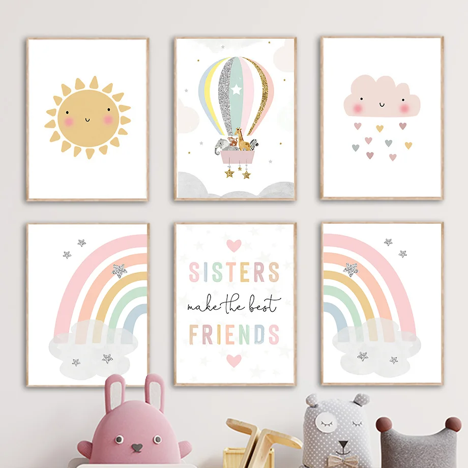 Baby Nursery Ideas - Affiches et impressions nordiques pour chambre