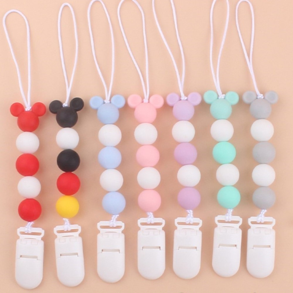 Baby Nursery Hospital - Attache-sucette en Silicone pour bébé, anneau