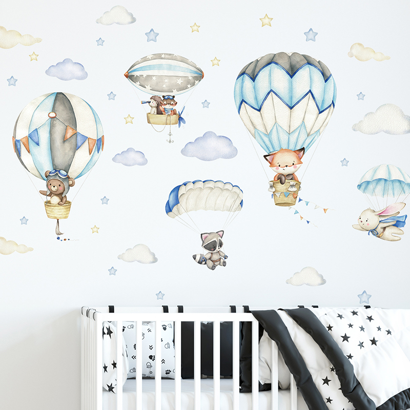 Baby Nursery Ideas - Autocollants muraux en forme d'animaux mignons