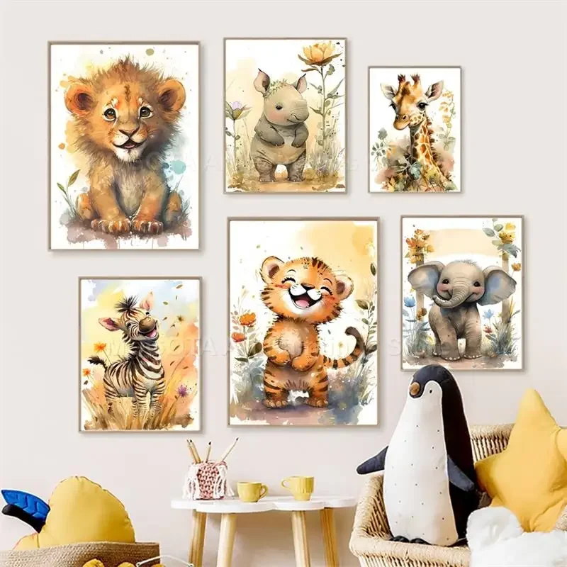 Baby Nursery Posters - Tableau mural en toile pour chambre