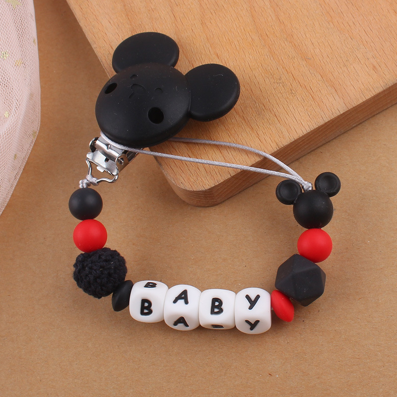 Baby Nursery Hospital - Porte-sucette en Silicone pour bébé, chaîne
