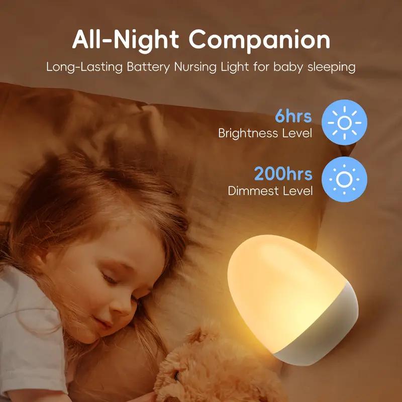 Baby Nursery Night Light - Veilleuse tactile pour bébé crèche Rechargeable