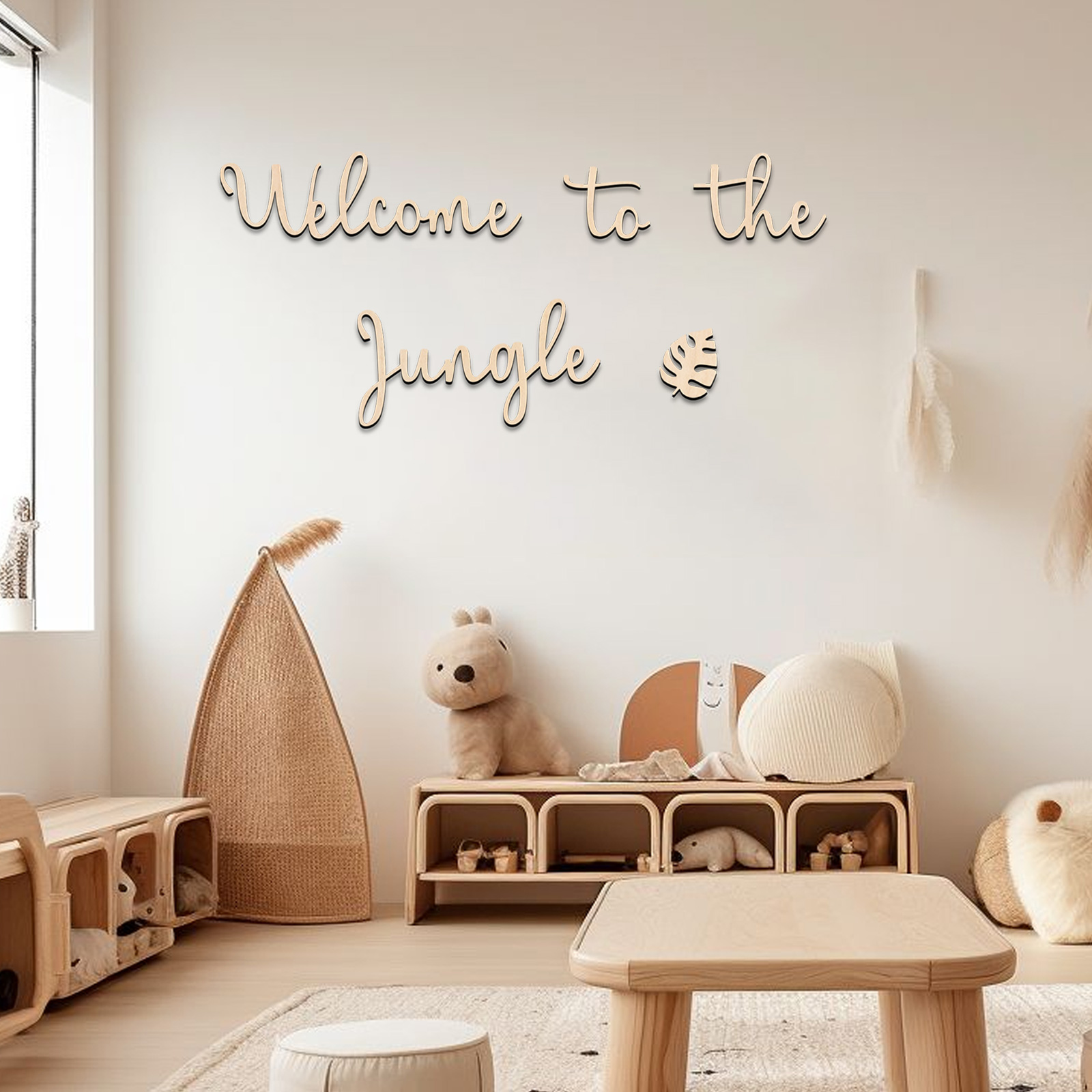 Baby Nursery Ideas - Panneau en bois de bienvenue dans
