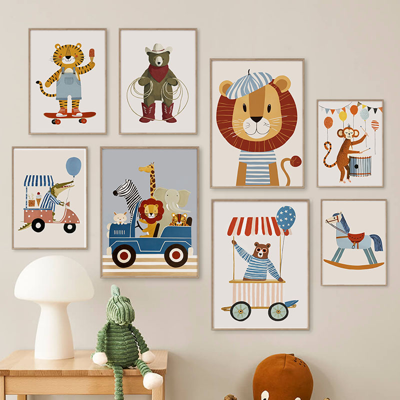 Baby Nursery Ideas - Tableau mural en toile amusant avec