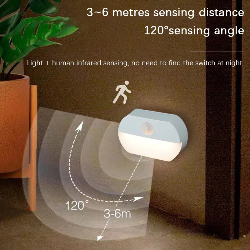 Baby Nursery Night Light - LED corps humain détection veilleuses chambre