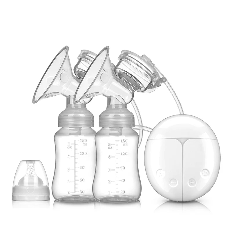Baby Nursery Hospital - Tire-lait électrique double avec coussinets d'allaitement
