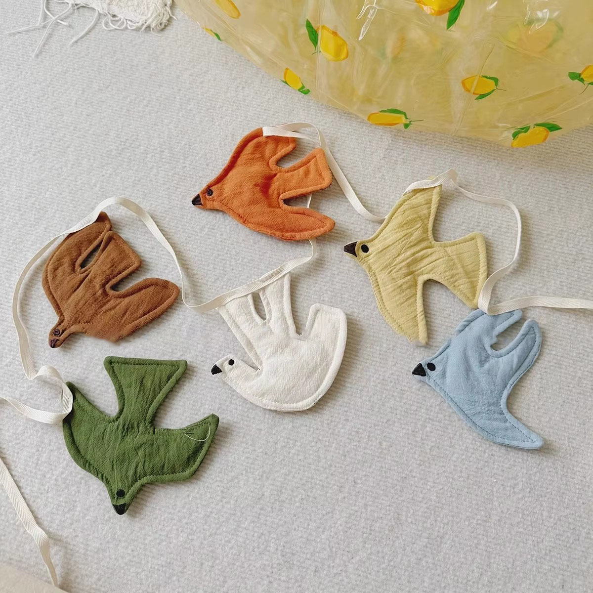 Baby Nursery Ideas - Guirlande de drapeaux en tissu pour