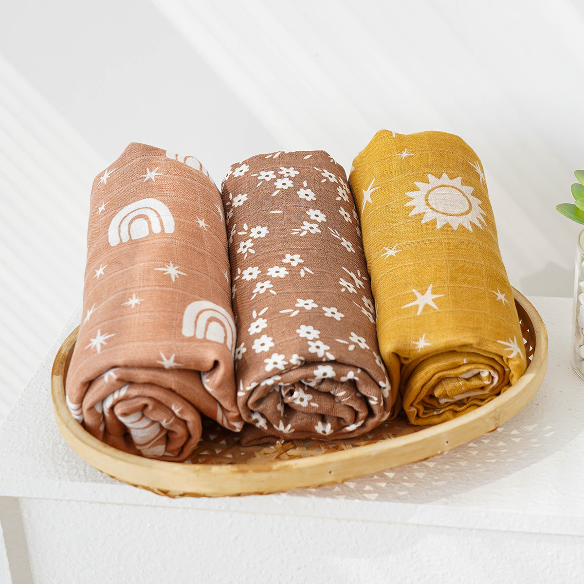 3 pièces/ensemble couverture d - Swaddle Blanket Muslin avis et prix