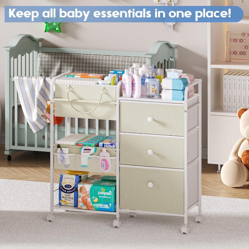 Chariot organisateur de couche - Baby Nursery Utility Cart avis et prix