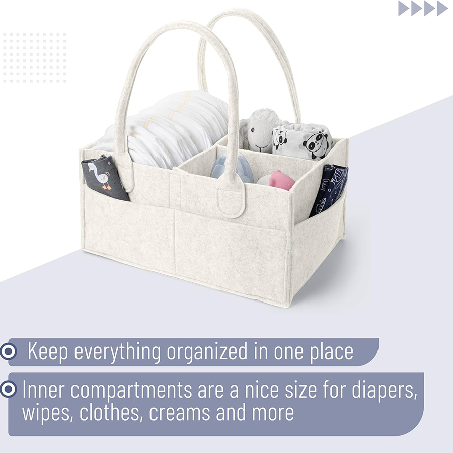 Panier de rangement en feutre  - Baby Nursery Organiser avis et prix