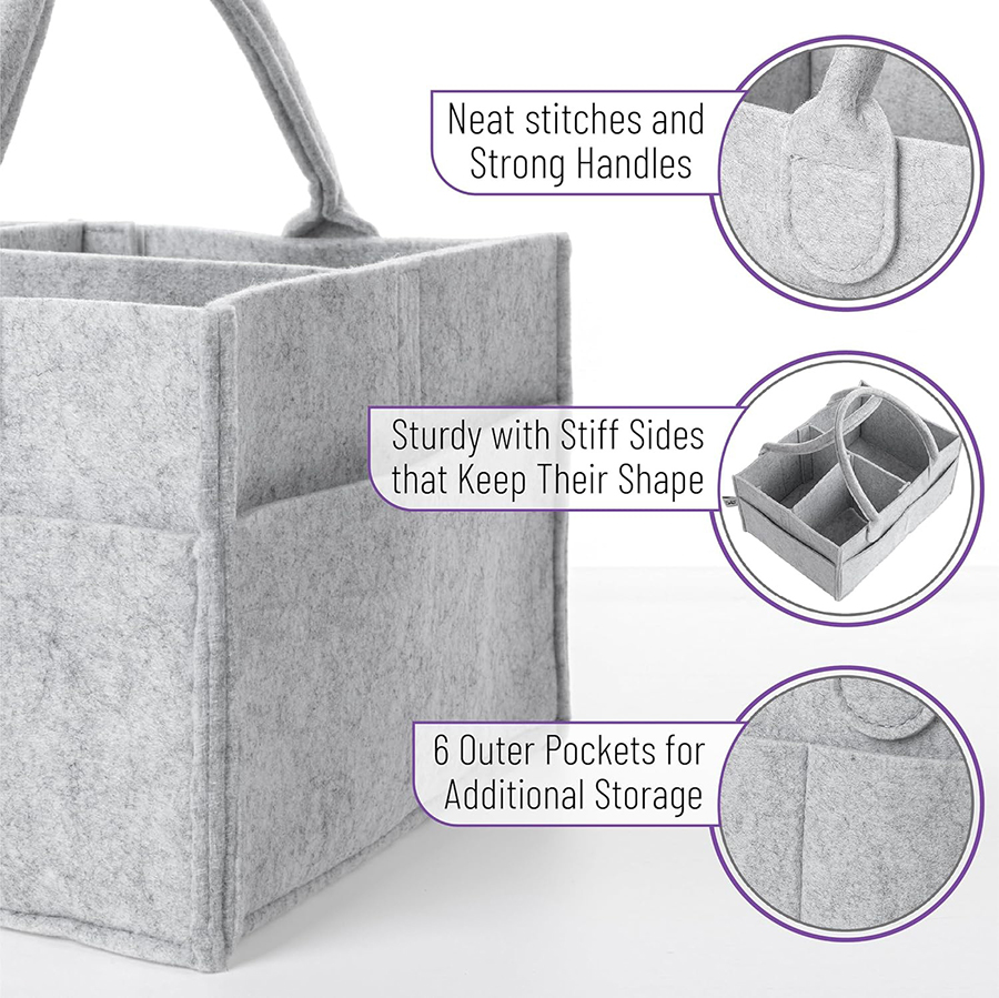 Panier de rangement en feutre  - Baby Nursery Organiser avis et prix