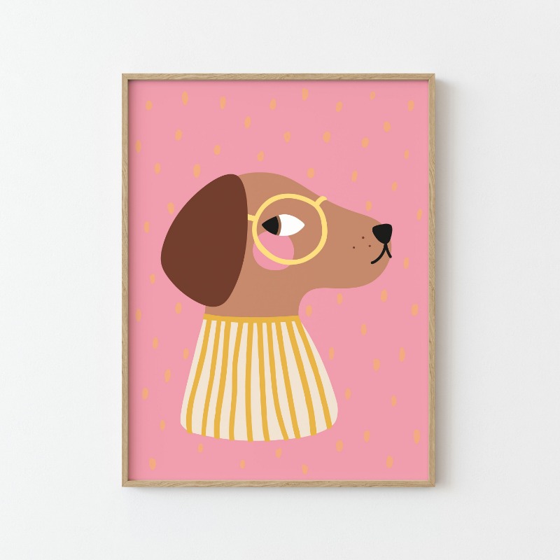 Affiche illustrative d'animaux - Baby Nursery Wall Art avis et prix