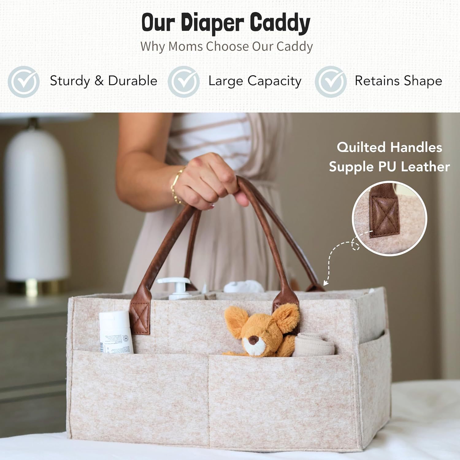 Panier de rangement en feutre  - Baby Nursery Organiser avis et prix