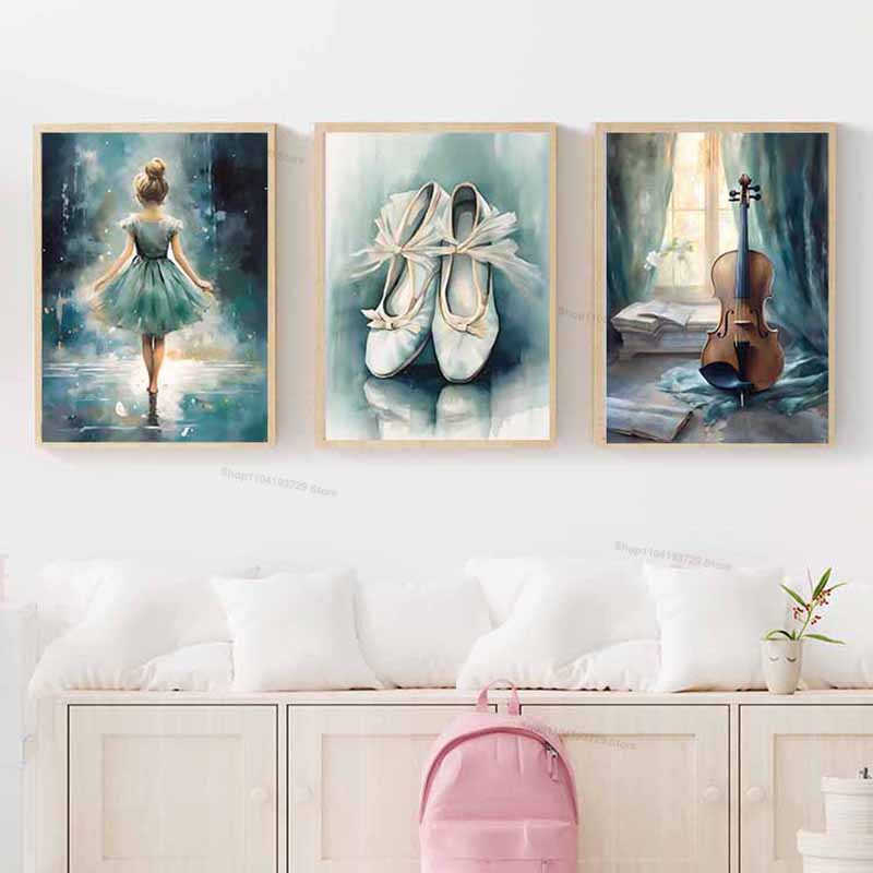 Peinture sur toile de fille da - Baby Nursery Posters avis et prix