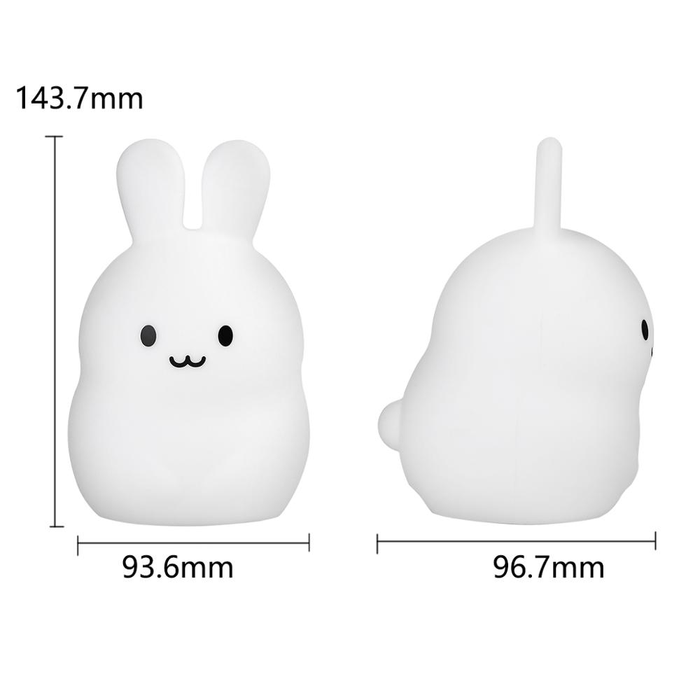 Capteur tactile lapin veilleus - Baby Nursery Night Light avis et prix