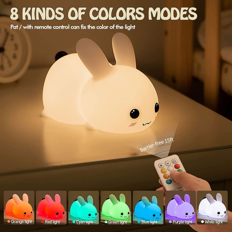 Lampe LED en Forme de Lapin en - Baby Nursery Night Light avis et prix