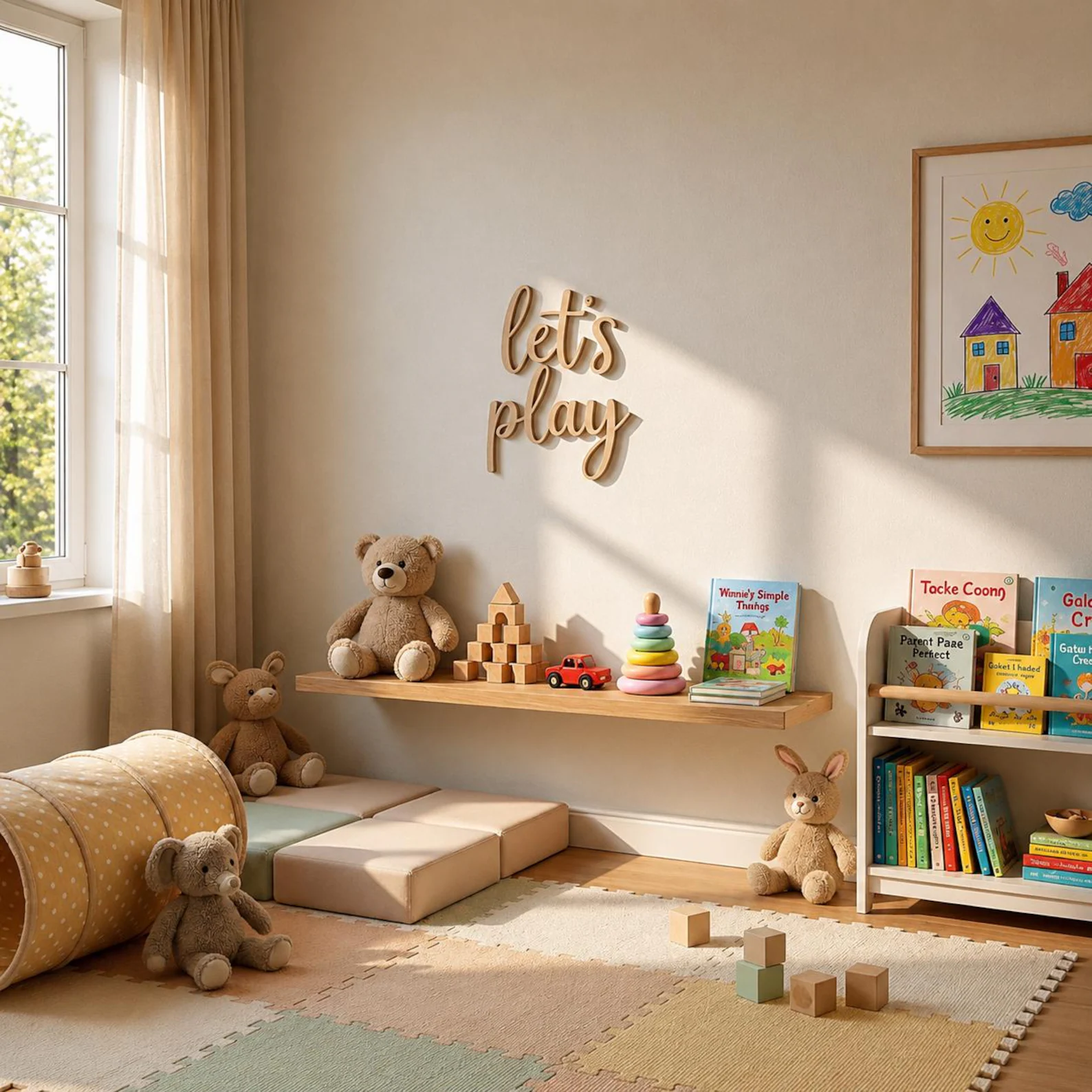 Panneau mural en bois « Let's  - Baby Nursery Wall Art avis et prix