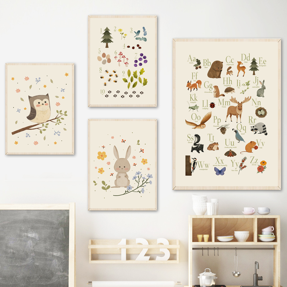 1 toile murale sans cadre, mot - Baby Nursery Posters avis et prix