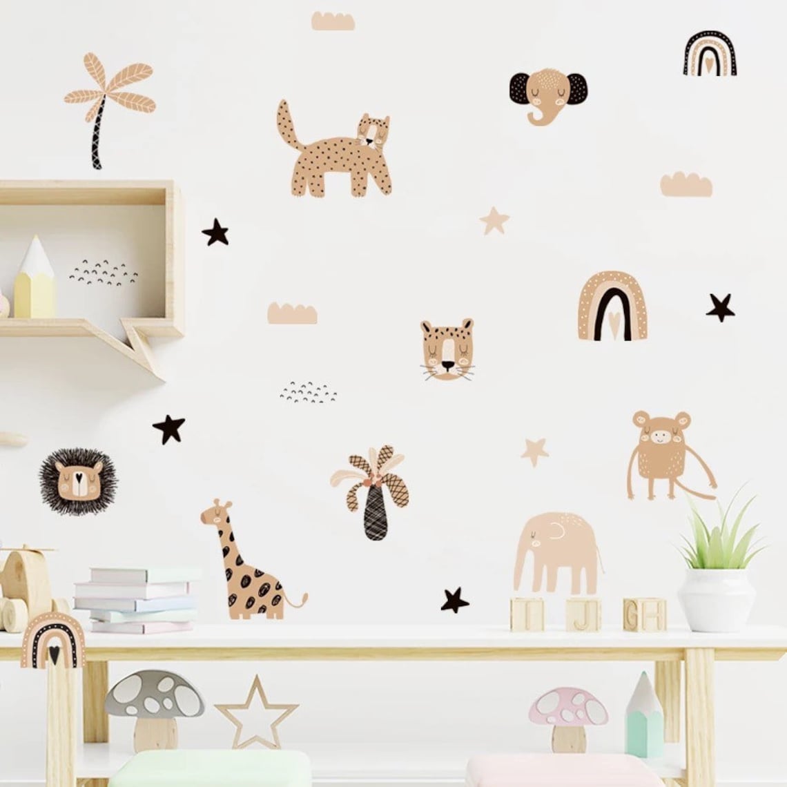 Autocollants Muraux Bohème Arc - Baby Nursery Decor Girl avis et prix